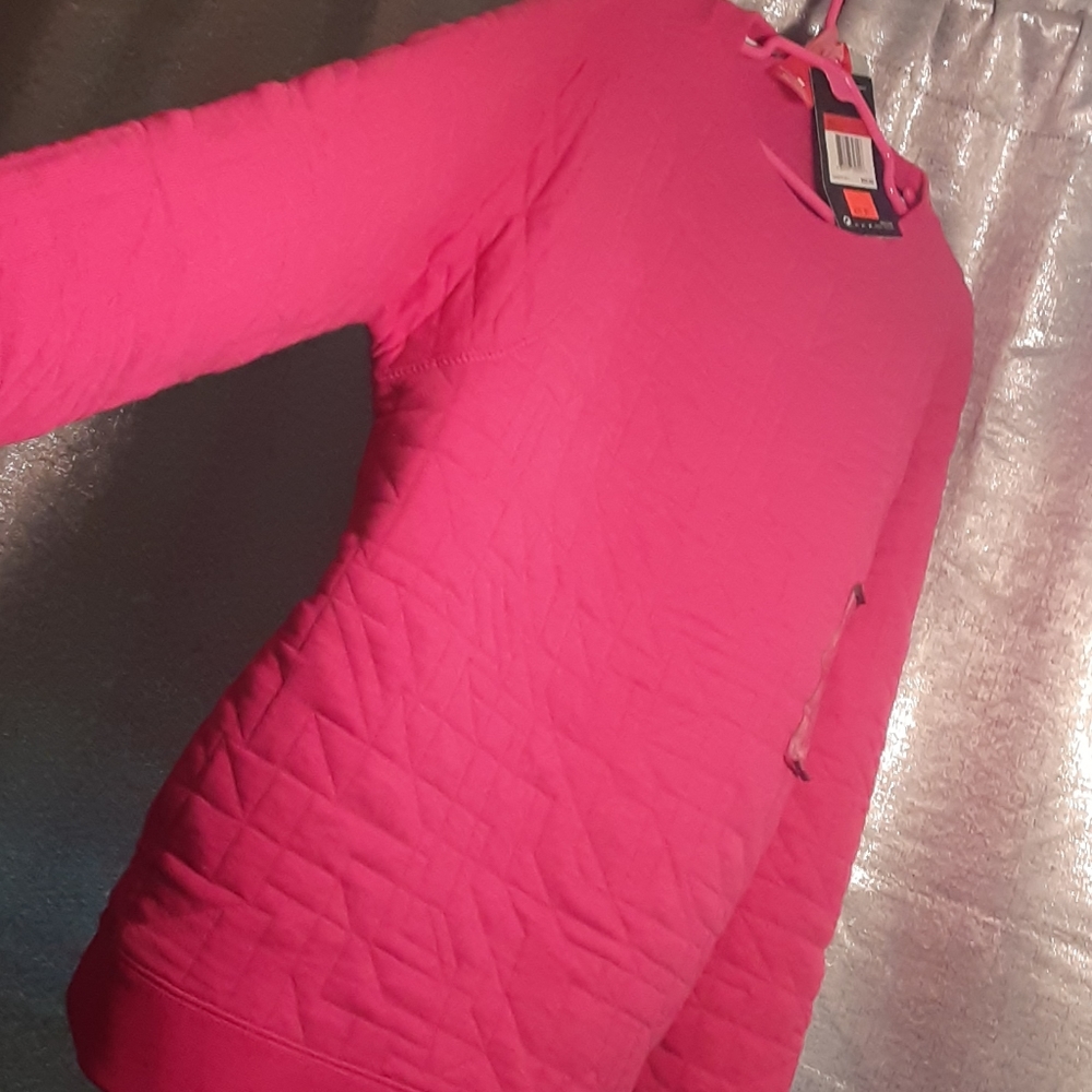 A pink shirt